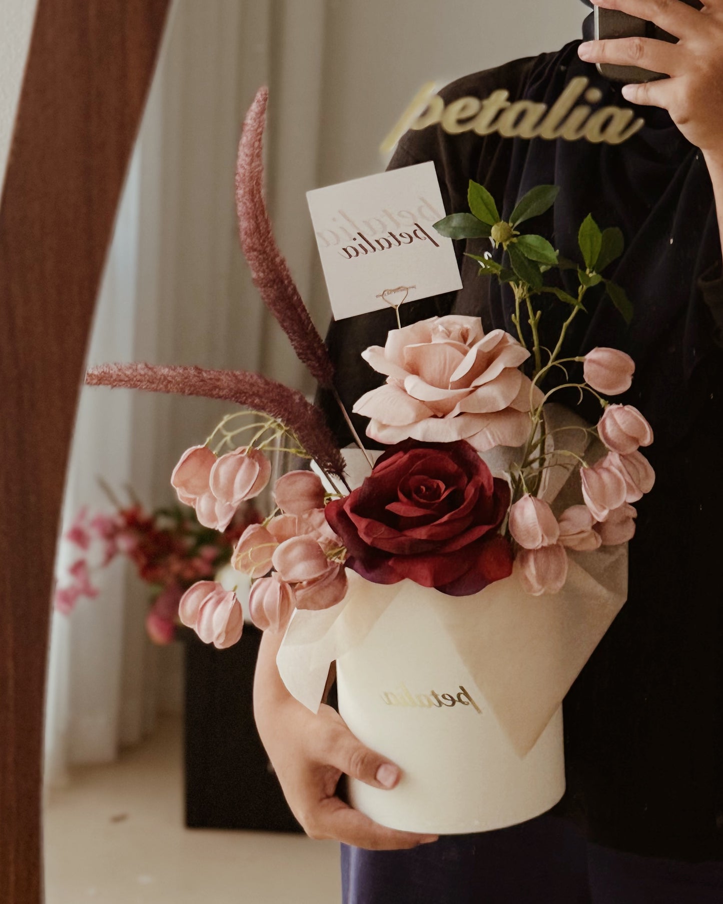 Blush & Bordeaux | Artificial Flowers (S)