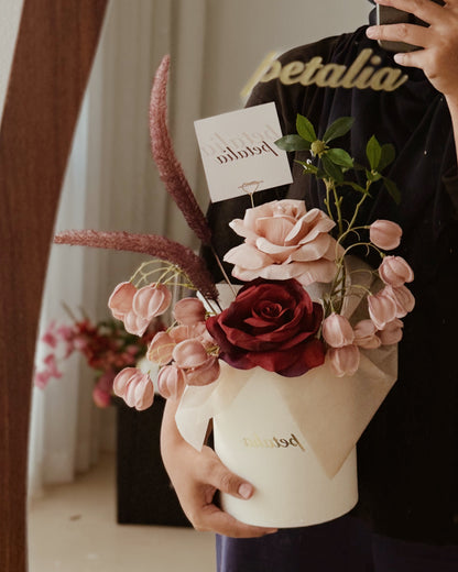 Blush & Bordeaux | Artificial Flowers (S)